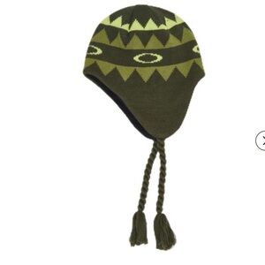 NWT Oakley Nordic Earflap Beane size S/M unisex Fern Norway pattern official col